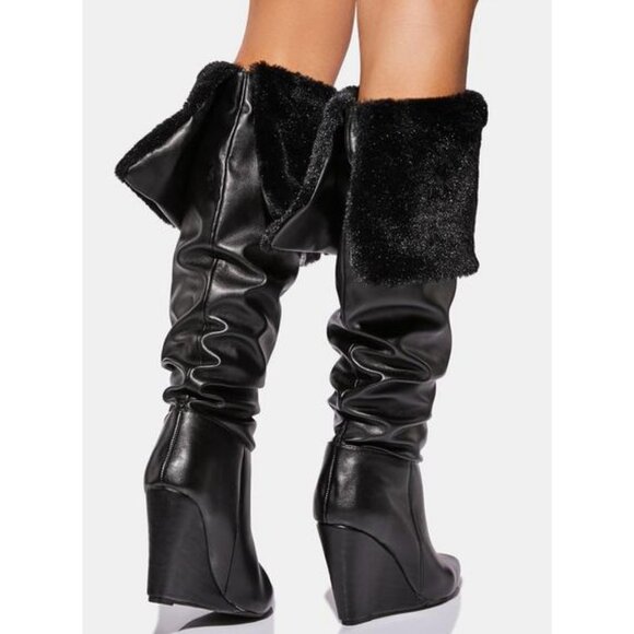 MIDNIGHT  BABY BROOKLYN  KNEE HIGH BOOTS - Picture 2 of 6